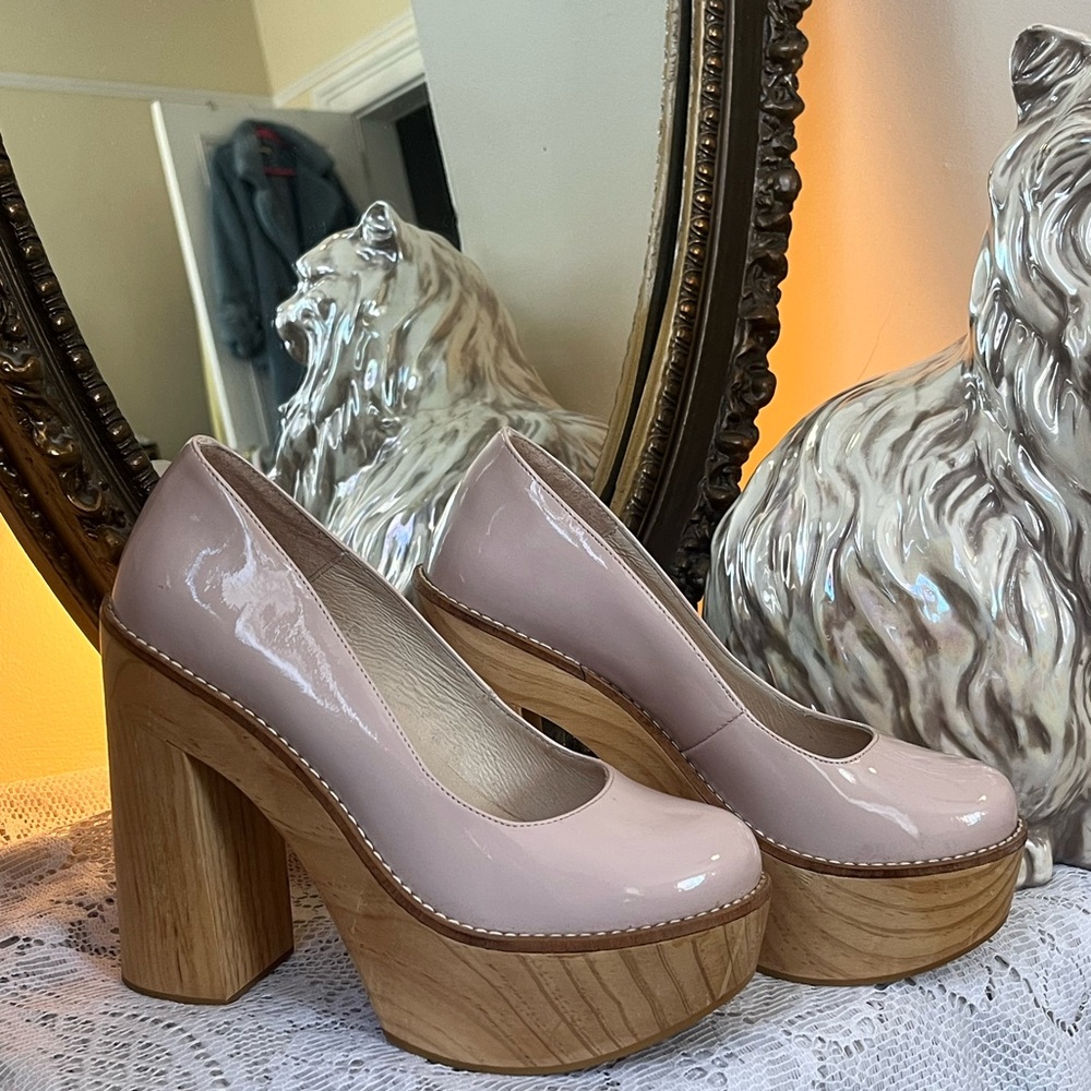 Elegant Pink Platform Heels